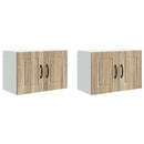vidaXL Fali Szekrény PORTO 2 pcs Sonoma tölgy 60 x 31 x 40 cm Faanyag