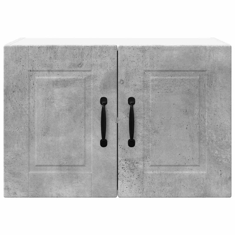 vidaXL Fali konyhaszekrény 2 pcs Beton Szürke 60 x 31 x 40 cm Faanyag