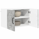 vidaXL Fali konyhaszekrény 2 pcs Beton Szürke 60 x 31 x 40 cm Faanyag