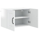 vidaXL Fali Szekrény PORTO Magas Fényű Fehér 60 x 31 x 40 cm Faanyag
