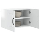 vidaXL Fali Szekrény PORTO Magas Fényű Fehér 60 x 31 x 40 cm Faanyag