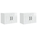 vidaXL Fali Szekrény PORTO 2 pcs Magas Fényű Fehér 60 x 31 x 40 cm