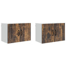 vidaXL Fali Szekrény PORTO 2 pcs Füstölt tölgy 60 x 31 x 40 cm Faanyag