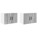 vidaXL Fali konyhaszekrény 2 pcs Szürke Sonoma 60 x 31 x 40 cm Faanyag