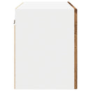 vidaXL Fali Szekrény PORTO Öreg fa 60 x 31 x 40 cm Faanyag