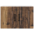 vidaXL Fali Szekrény PORTO 2 pcs Öreg fa 60 x 31 x 40 cm Faanyag