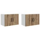 vidaXL Fali Szekrény PORTO 2 pcs Artisan tölgy 60 x 31 x 40 cm Faanyag