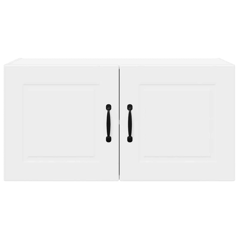 vidaXL Fali konyhaszekrény polcokkal Fehér 80 x 31 x 40 cm Faanyag