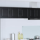 vidaXL Fali Szekrény PORTO Fekete 80 x 31 x 40 cm Faanyag