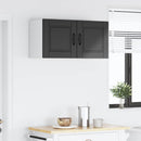 vidaXL Fali Szekrény PORTO Fekete 80 x 31 x 40 cm Faanyag