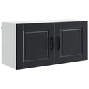 vidaXL Fali Szekrény PORTO Fekete 80 x 31 x 40 cm Faanyag