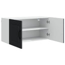 vidaXL Fali Szekrény PORTO Fekete 80 x 31 x 40 cm Faanyag