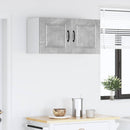 vidaXL Fali Szekrény PORTO Beton Szürke 80 x 31 x 40 cm Szerelt Fa