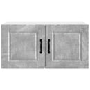 vidaXL Fali Szekrény PORTO Beton Szürke 80 x 31 x 40 cm Faanyag