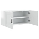 vidaXL Fali Szekrény PORTO Magas Fényű Fehér 80 x 31 x 40 cm