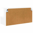 vidaXL Fali Szekrény PORTO Magas Fényű Fehér 80 x 31 x 40 cm