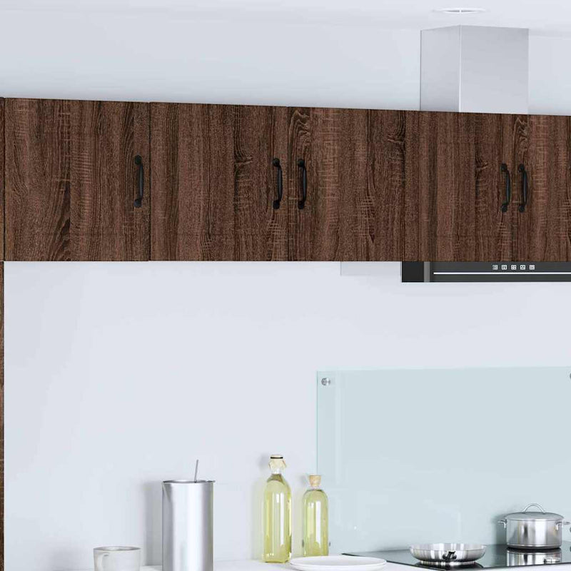 vidaXL Fali konyhaszekrény ajtóval Barna Tölgy 80 x 31 x 40 cm Faanyag