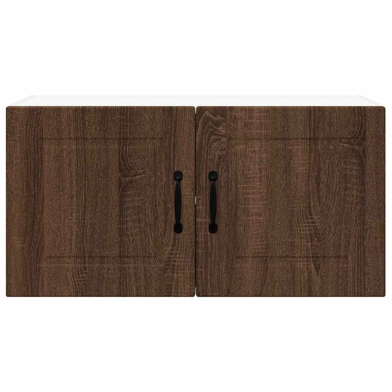 vidaXL Fali konyhaszekrény ajtóval Barna Tölgy 80 x 31 x 40 cm Faanyag