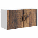 vidaXL Fali Szekrény PORTO Öreg fa 80 x 31 x 40 cm Faanyag