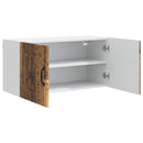 vidaXL Fali Szekrény PORTO Öreg fa 80 x 31 x 40 cm Faanyag