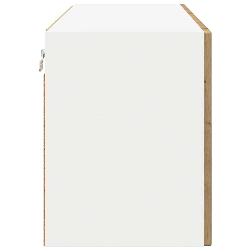 vidaXL Fali konyhaszekrény Artisan tölgy 80 x 31 x 40 cm Faanyag