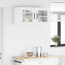 vidaXL Fali üveges szekrény PORTO Fehér 80 x 31 x 40 cm Szerelt Fa