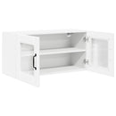 vidaXL Fali üveges szekrény PORTO Fehér 80 x 31 x 40 cm Szerelt Fa