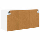 vidaXL Fali üveges szekrény PORTO Fehér 80 x 31 x 40 cm Faanyag