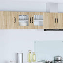 vidaXL Fali üveges szekrény PORTO Sonoma tölgy 80 x 31 x 40 cm Faanyag