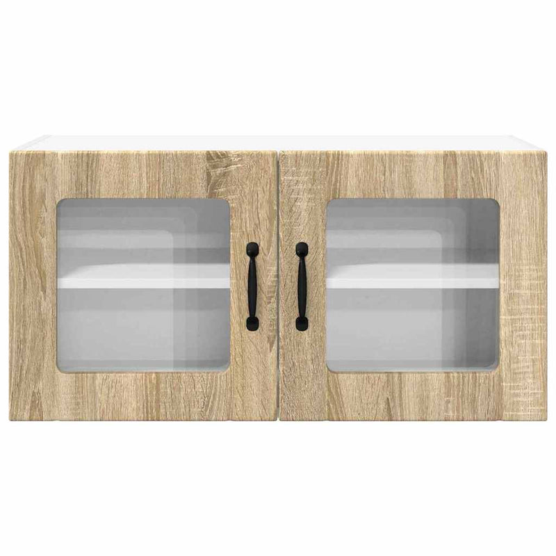 vidaXL Fali konyhaszekrény Sonoma tölgy 80 x 31 x 40 cm Faanyag