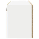 vidaXL Fali üveges szekrény PORTO Sonoma tölgy 80 x 31 x 40 cm Faanyag