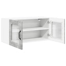 vidaXL Fali konyhaszekrény Beton Szürke 80 x 31 x 40 cm Faanyag