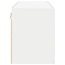 vidaXL Fali üveges szekrény PORTO Magas Fényű Fehér 80 x 31 x 40 cm