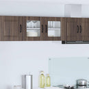vidaXL Fali üveges szekrény PORTO Barna Tölgy 80 x 31 x 40 cm Faanyag