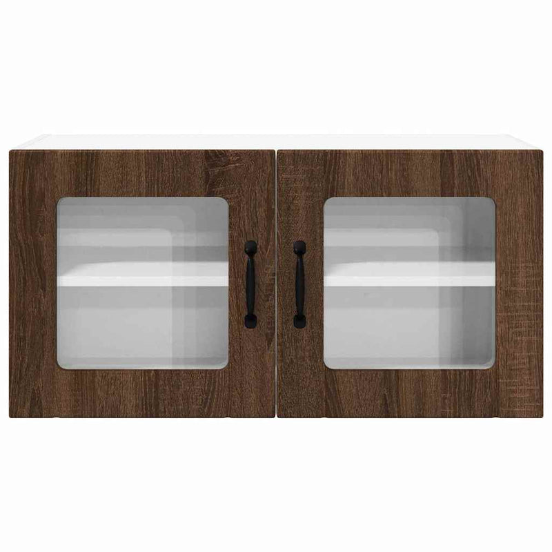 vidaXL Fali konyhaszekrény ajtóval Barna Tölgy 80 x 31 x 40 cm Faanyag