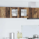 vidaXL Fali üveges szekrény PORTO Öreg fa 80 x 31 x 40 cm Faanyag