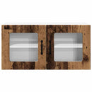 vidaXL Fali konyhaszekrény polcokkal Öreg fa 80 x 31 x 40 cm Faanyag