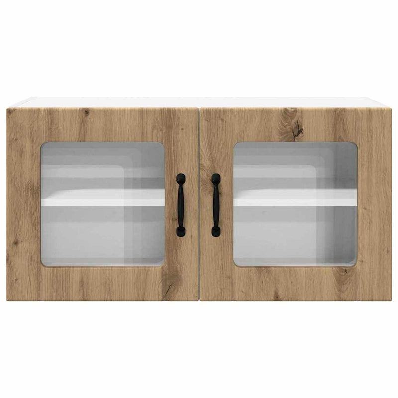 vidaXL Fali konyhaszekrény Artisan tölgy 80 x 31 x 40 cm Faanyag