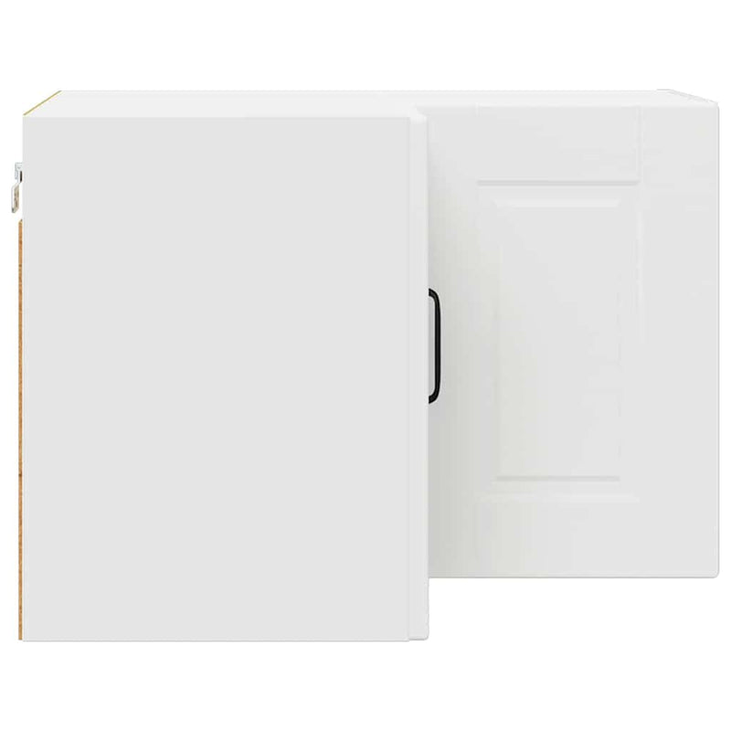vidaXL Fali konyhaszekrény polcokkal Fehér 57 x 57 x 40 cm Faanyag