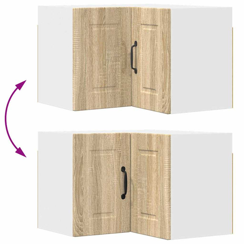 vidaXL Fali konyhaszekrény Sonoma tölgy 57 x 57 x 40 cm Faanyag