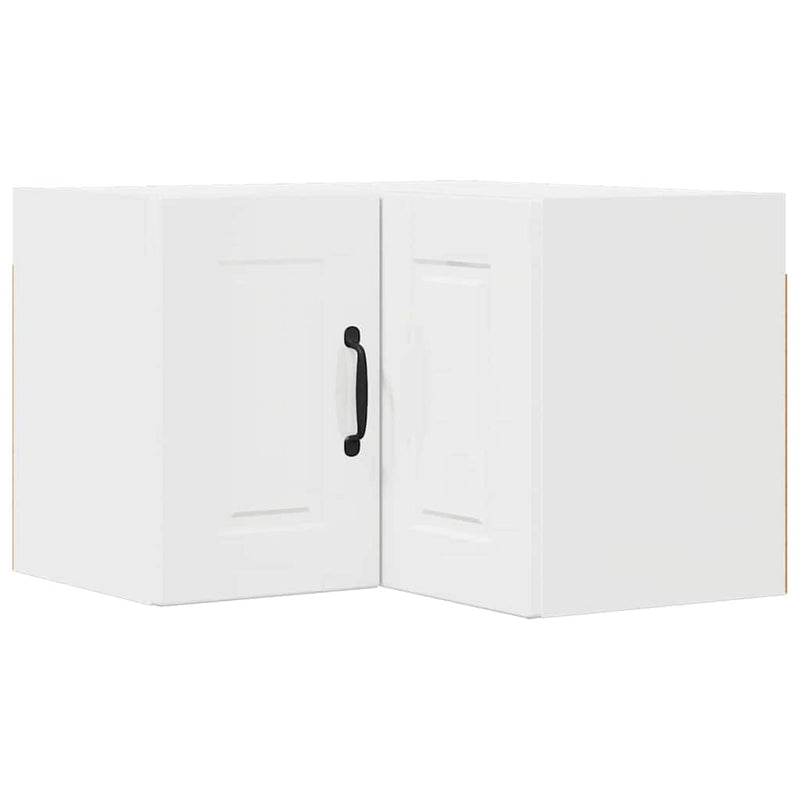 vidaXL Fali konyhaszekrény Magas Fényű Fehér 57 x 57 x 40 cm Faanyag