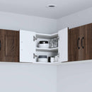 vidaXL Fali sarokszekrény PORTO Barna Tölgy 57 x 57 x 40 cm Faanyag