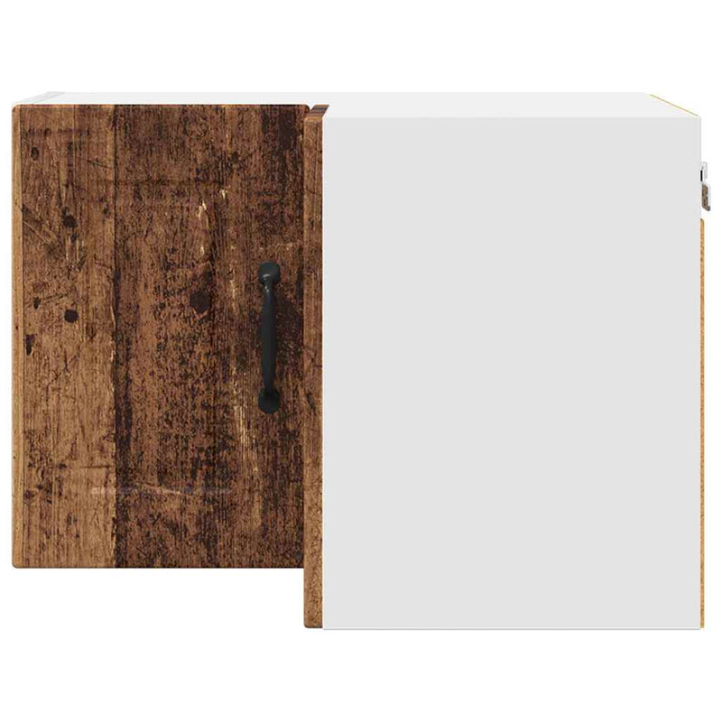 vidaXL Fali konyhaszekrény polcokkal Öreg fa 57 x 57 x 40 cm Faanyag