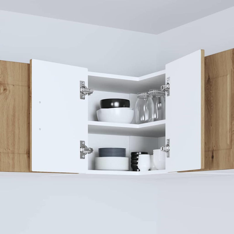 vidaXL Fali konyhaszekrény Artisan tölgy 57 x 57 x 40 cm Faanyag