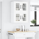 vidaXL Fali üveges szekrény PORTO Fehér 60 x 31 x 40 cm Faanyag