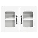 vidaXL Fali üveges szekrény PORTO 2 pcs Fehér 60 x 31 x 40 cm Faanyag