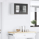 vidaXL Fali üveges szekrény PORTO Fekete 60 x 31 x 40 cm Faanyag