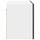 vidaXL Fali üveges szekrény PORTO 2 pcs Fekete 60 x 31 x 40 cm Faanyag