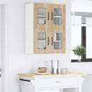 vidaXL Fali üveges szekrény PORTO Sonoma tölgy 60 x 31 x 40 cm Faanyag