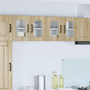 vidaXL Fali üveges szekrény PORTO 2 pcs Sonoma tölgy 60 x 31 x 40 cm